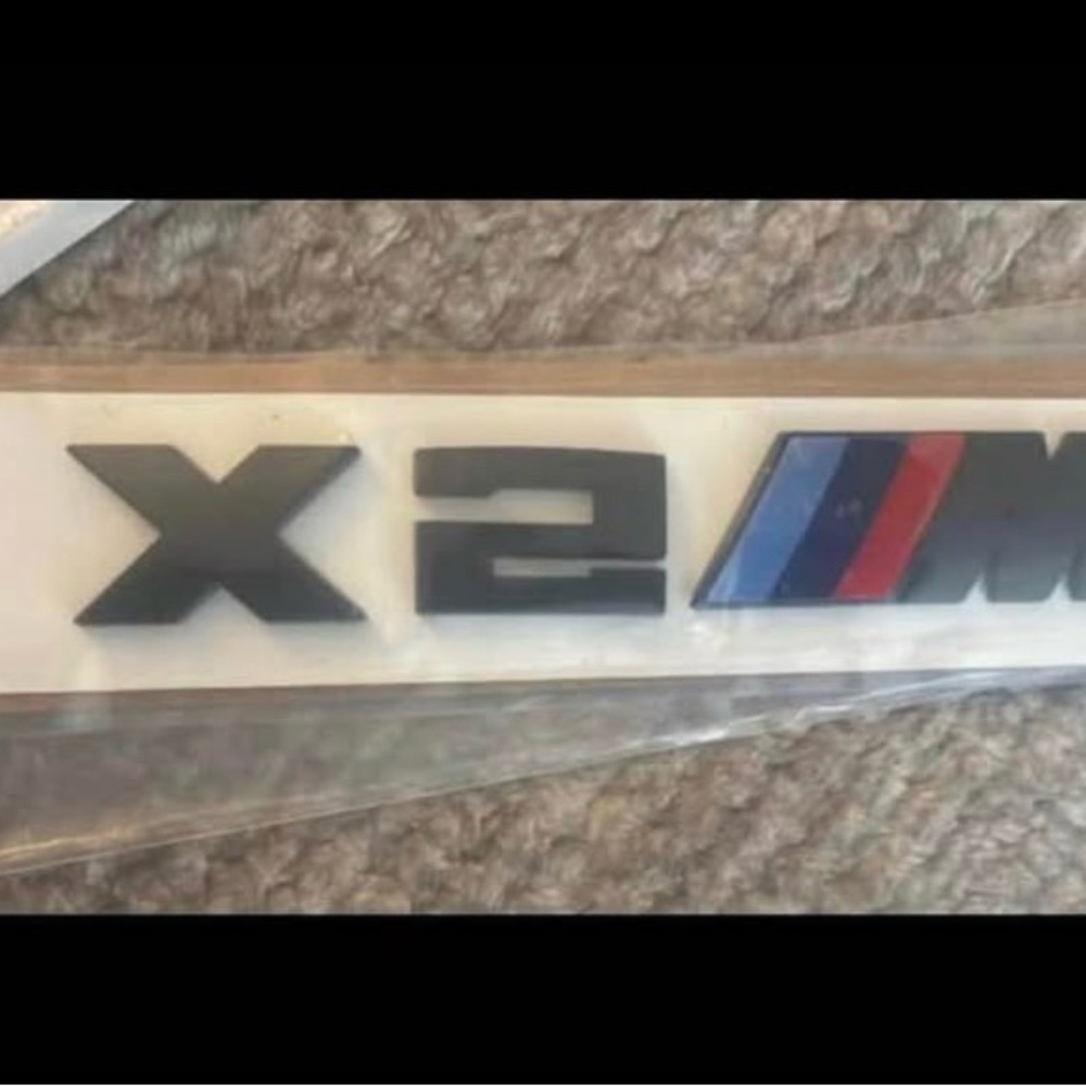 BMW X2M Rear Trunk Emblems